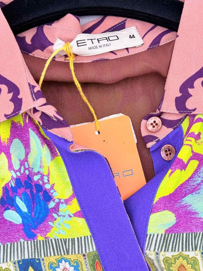 Pre - loved ETRO Multicolor Printed Size US 8 Knee Length Dress at Reems Closet