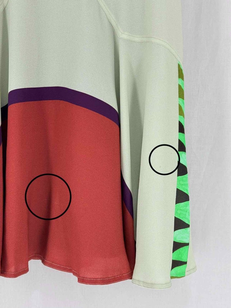 Pre - loved ETRO Multicolor Printed Size US 8 Knee Length Dress at Reems Closet