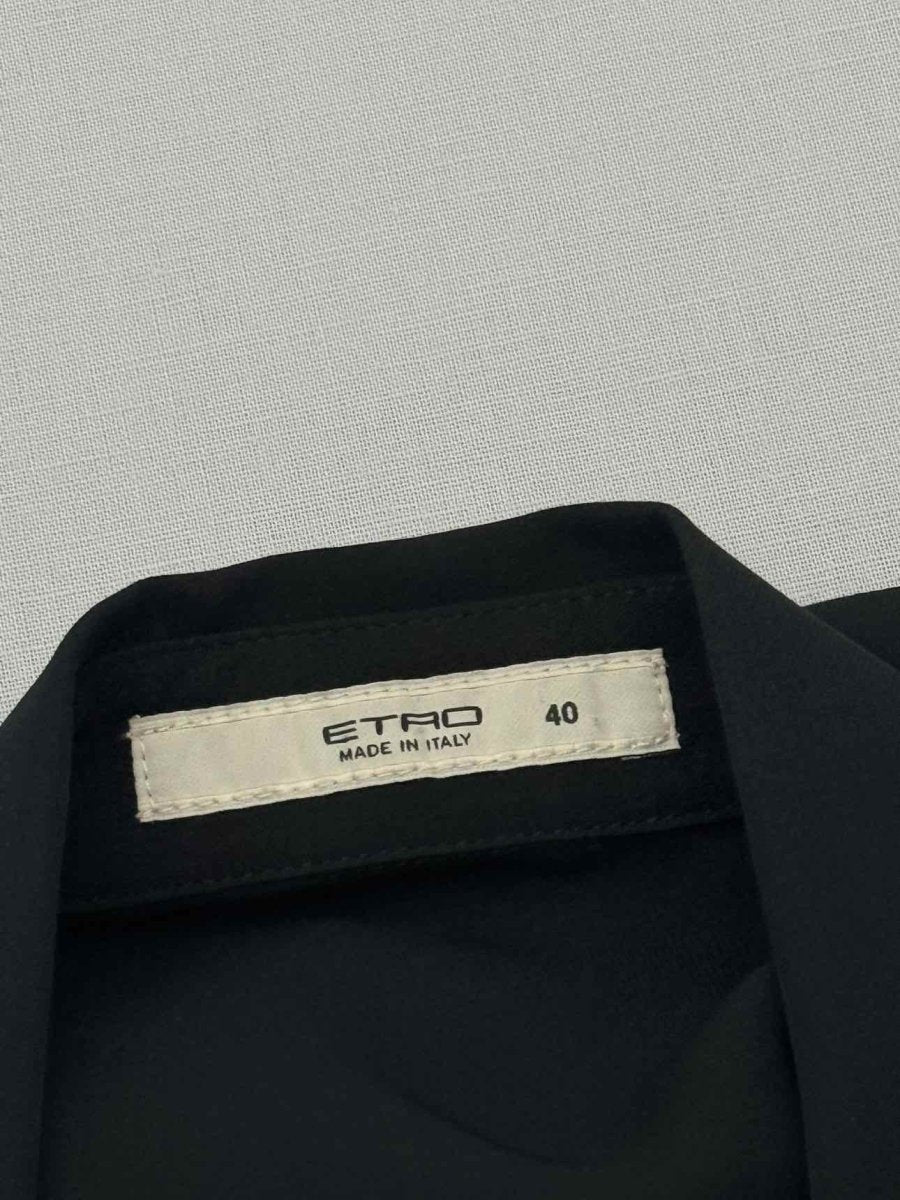 Pre - loved ETRO Navy Size US 4 Shirt at Reems Closet