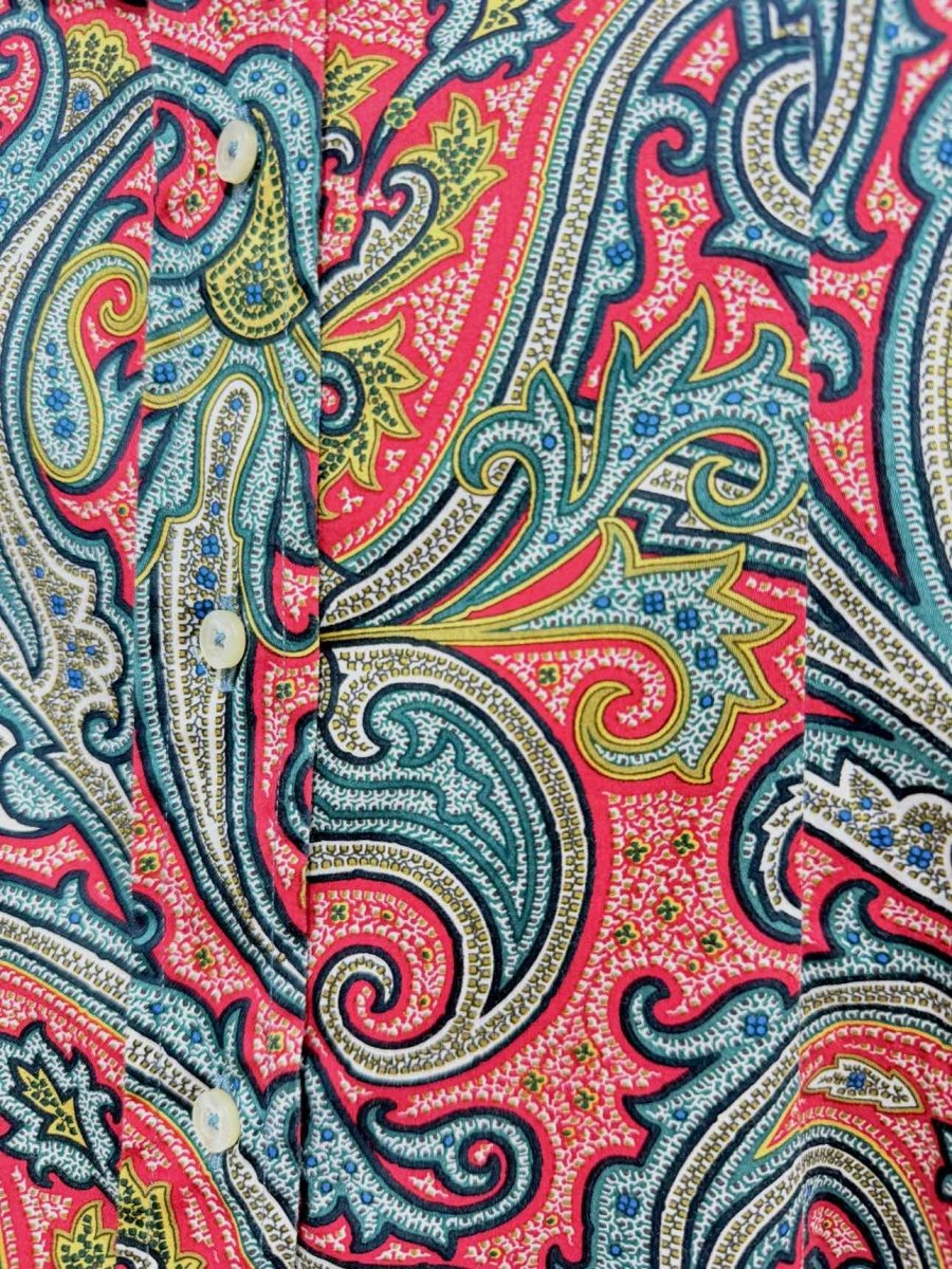 Pre-loved ETRO Pink Multicolor Paisley Print Size US 2 Shirt at Reems Closet