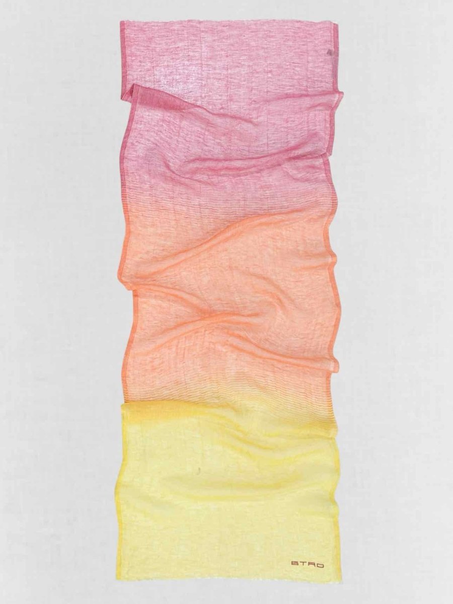 Pre - loved ETRO Pink Multicolor Scarf at Reems Closet