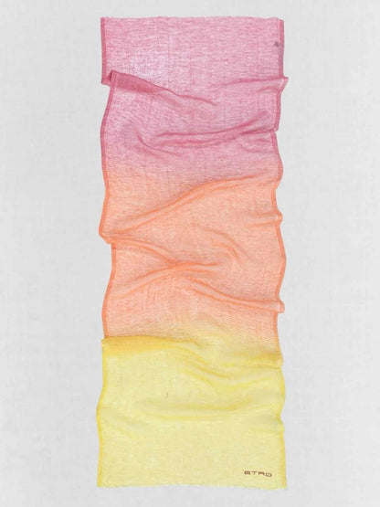 Pre - loved ETRO Pink Multicolor Scarf at Reems Closet