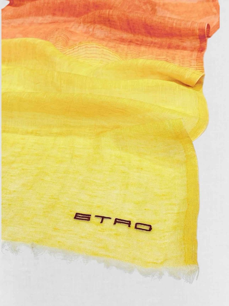 Pre - loved ETRO Pink Multicolor Scarf at Reems Closet