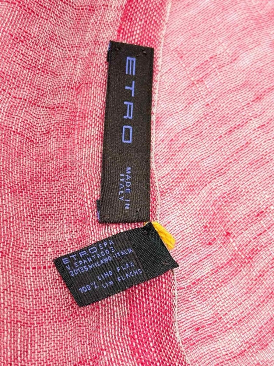 Pre - loved ETRO Pink Multicolor Scarf at Reems Closet