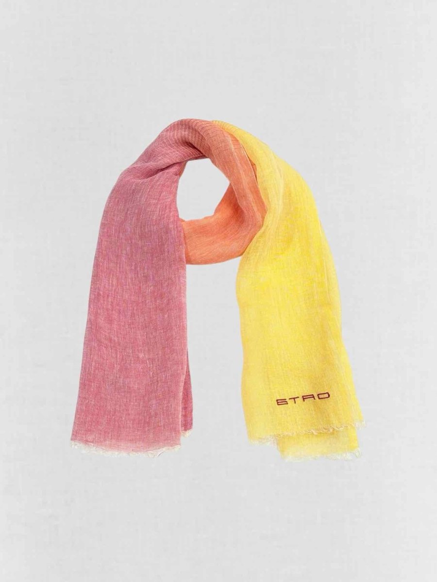 Pre - loved ETRO Pink Multicolor Scarf at Reems Closet