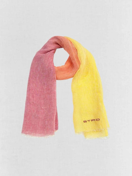 Pre - loved ETRO Pink Multicolor Scarf at Reems Closet