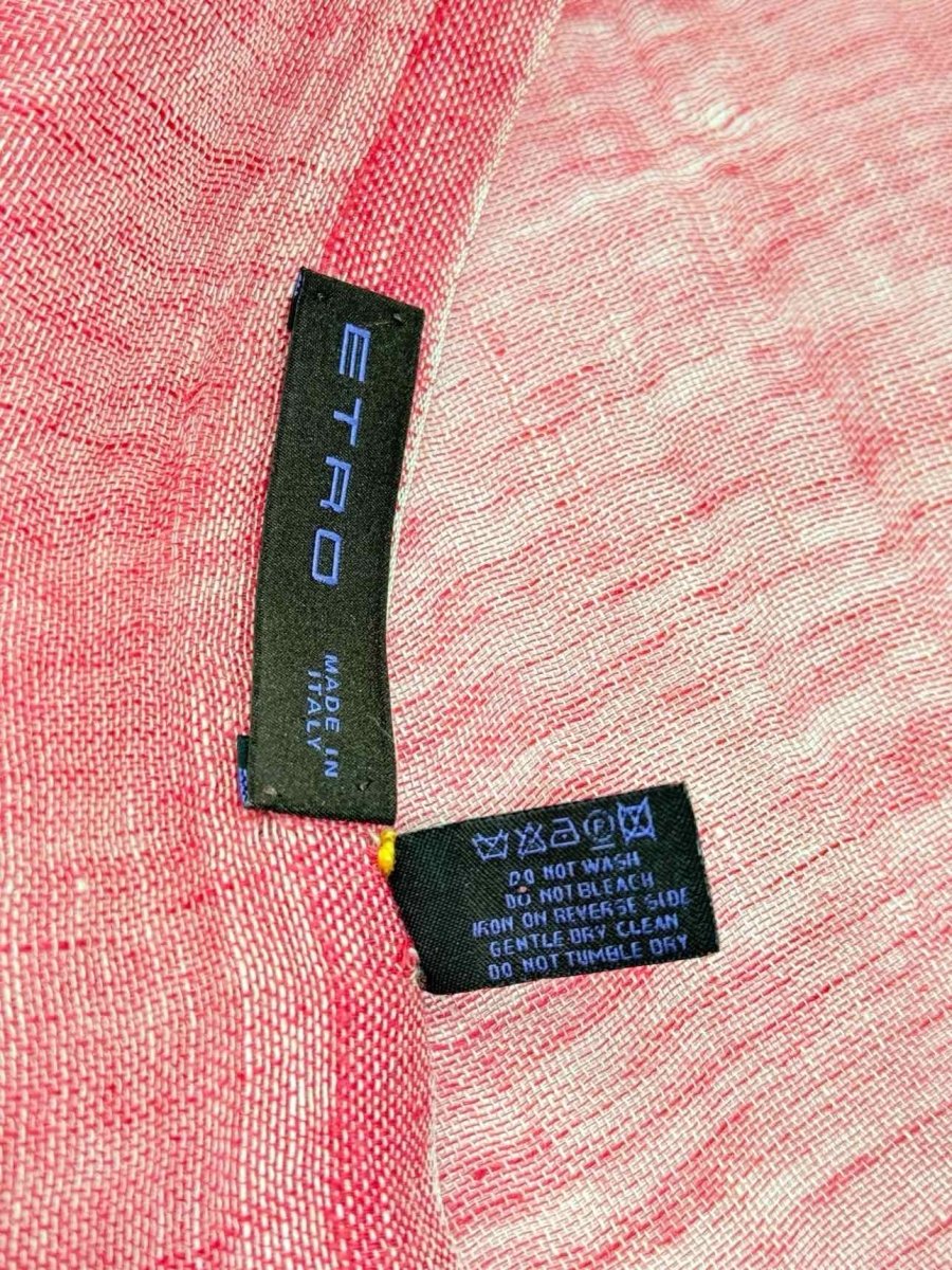 Pre - loved ETRO Pink Multicolor Scarf at Reems Closet
