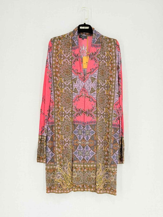 Pre - loved ETRO Pink Multicolor Size US 8 Short Dress at Reems Closet