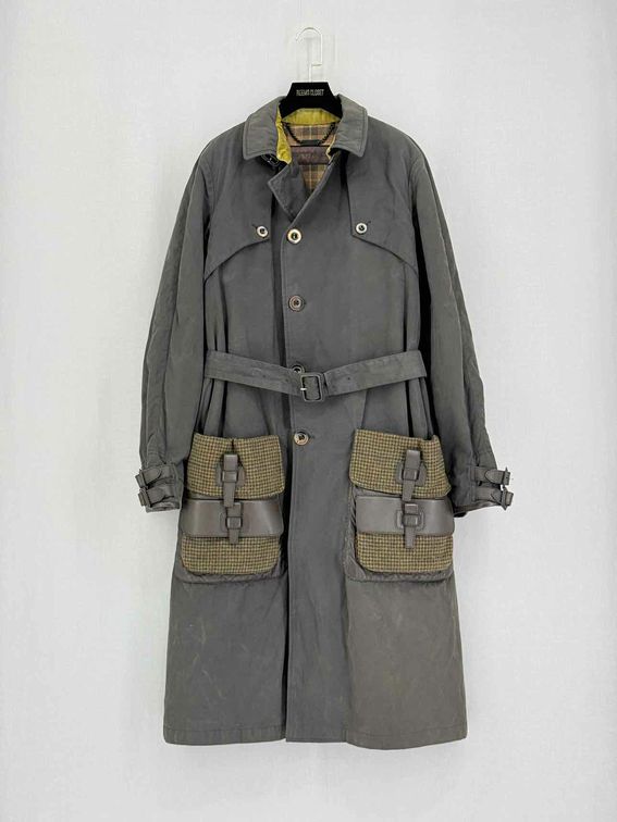 Pre-loved ETRO Taupe Tweed Pocket Size Medium Coat at Reems Closet