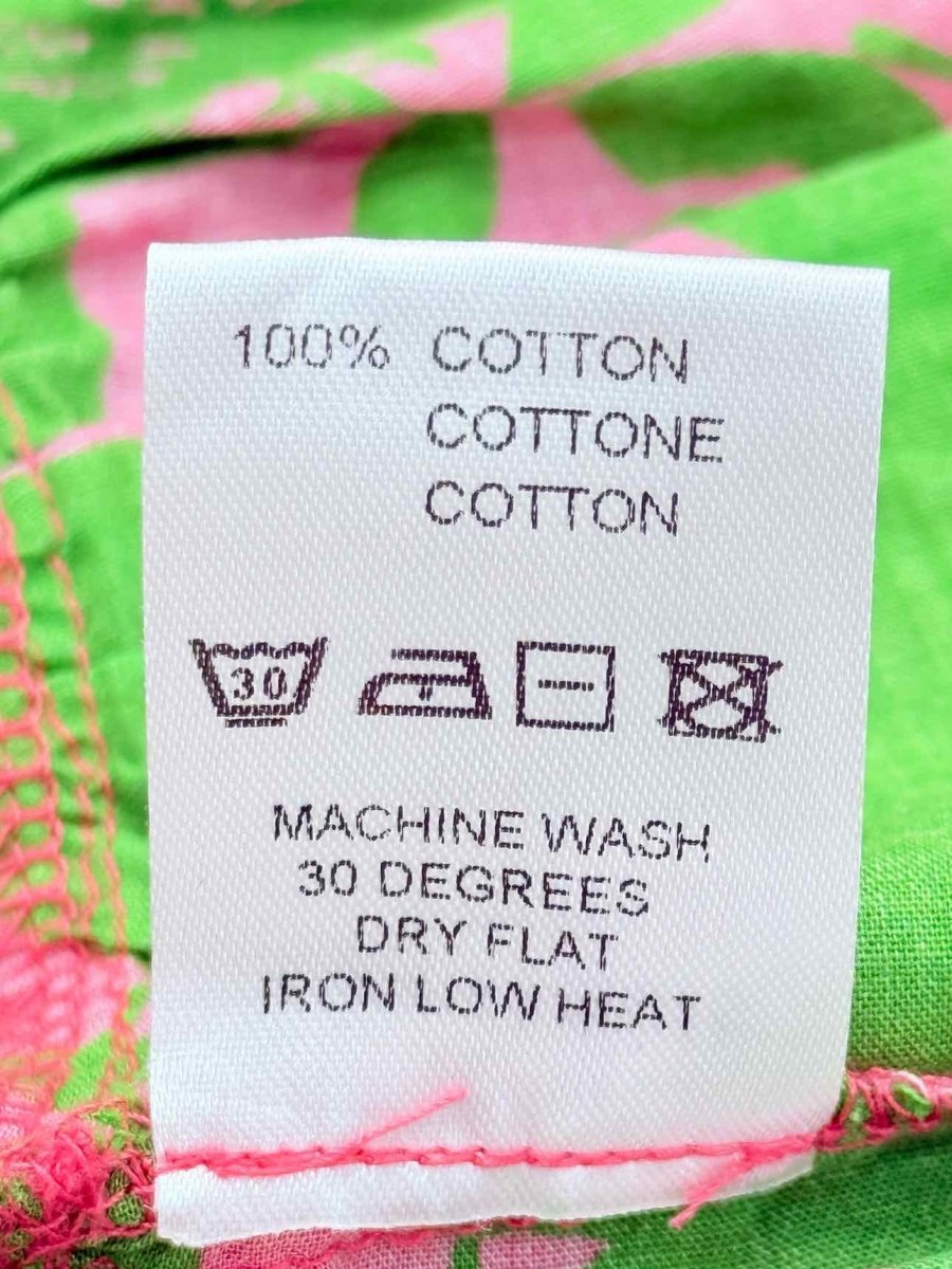 Pre - loved EYWASOULS Green & Pink Printed Size XSmall Long Dress at Reems Closet