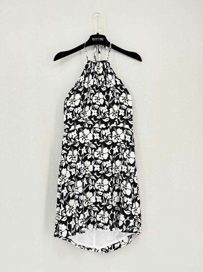 Pre-loved FAITHFULL THE BRAND Black & White Size US 4 Short Dress at Reems Closet