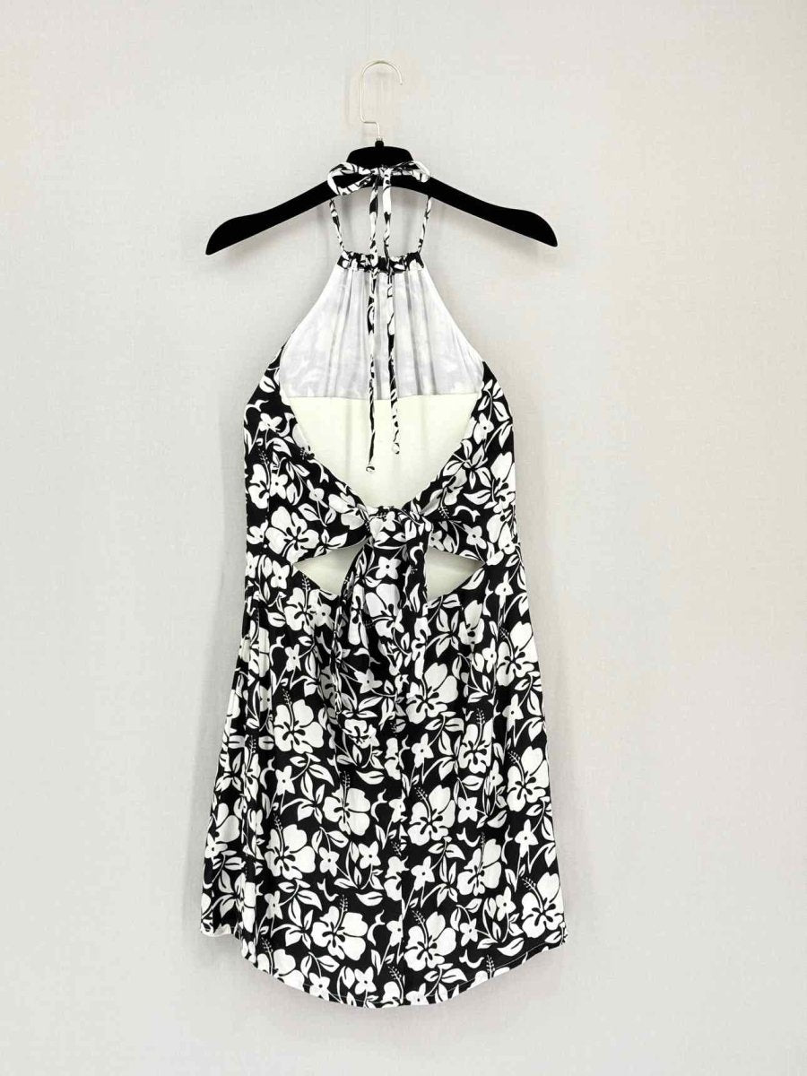 Pre-loved FAITHFULL THE BRAND Black & White Size US 4 Short Dress at Reems Closet