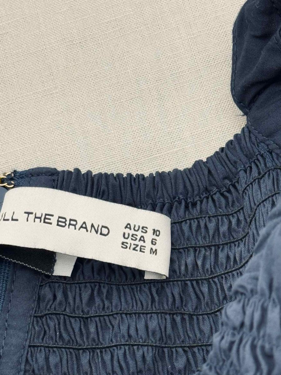 Pre - loved FAITHFULL THE BRAND Navy Blue Size US 6 Midi Dress at Reems Closet