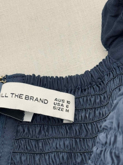 Pre - loved FAITHFULL THE BRAND Navy Blue Size US 6 Midi Dress at Reems Closet