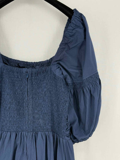 Pre - loved FAITHFULL THE BRAND Navy Blue Size US 6 Midi Dress at Reems Closet