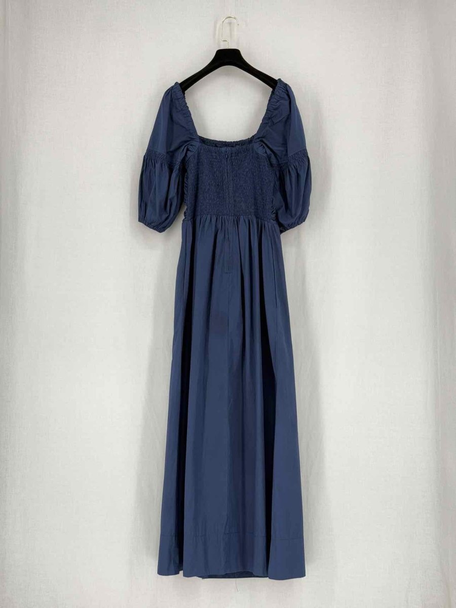 Pre - loved FAITHFULL THE BRAND Navy Blue Size US 6 Midi Dress at Reems Closet