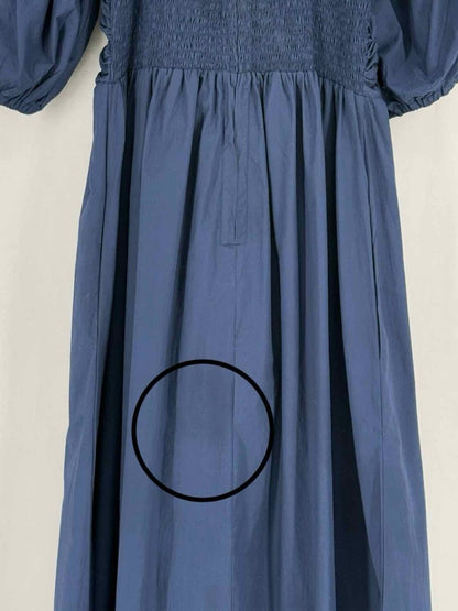 Pre - loved FAITHFULL THE BRAND Navy Blue Size US 6 Midi Dress at Reems Closet