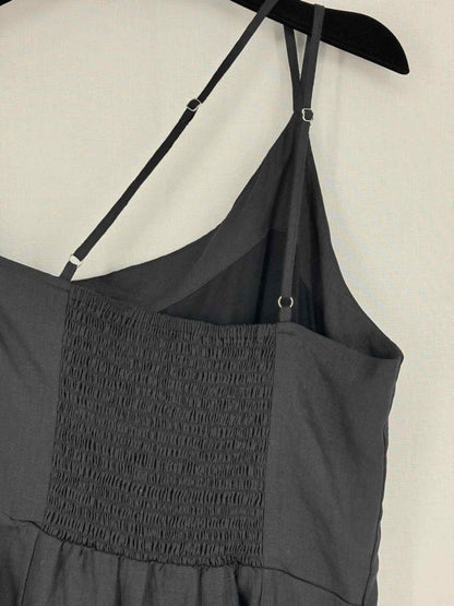 Pre - loved FAITHFULL THE BRAND Soko Black Size US 6 Midi Dress at Reems Closet