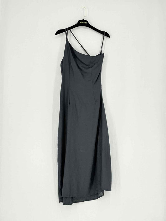 Pre - loved FAITHFULL THE BRAND Soko Black Size US 6 Midi Dress at Reems Closet