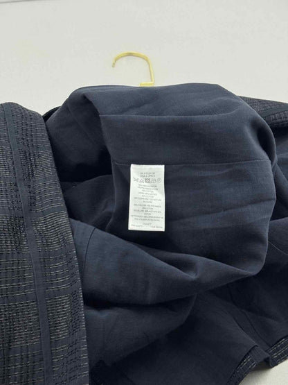 Pre - loved FARHI Navy Blue Woven Size US 4 Knee Length Dress at Reems Closet