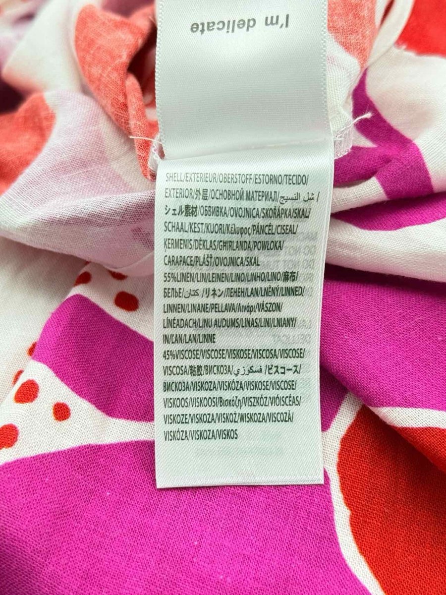 Pre - loved FARM RIO Maia Pink & White Printed Size Medium Jumpsuit at Reems Closet