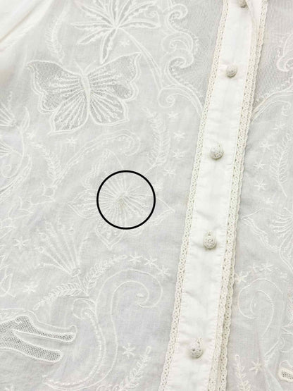 Pre - loved FARM RIO White Floral Size Large Shirt at Reems Closet