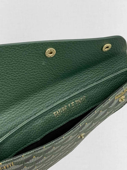 Pre - loved FAURE LE PAGE Calibre Pochette Green Scale Wristlet at Reems Closet
