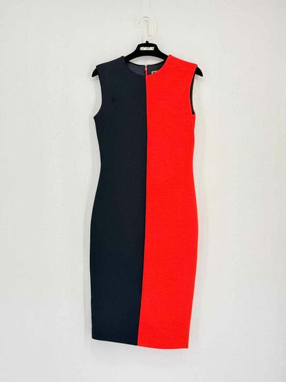 Pre-loved FAUSTO PUGLISI Black & Red Size US 6 Short Dress at Reems Closet