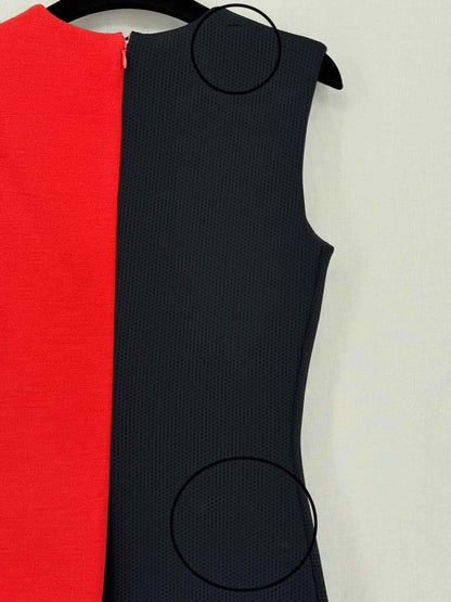 Pre-loved FAUSTO PUGLISI Black & Red Size US 6 Short Dress at Reems Closet