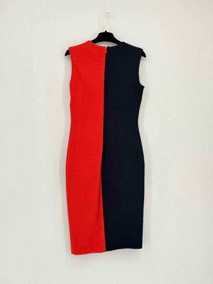 Pre-loved FAUSTO PUGLISI Black & Red Size US 6 Short Dress at Reems Closet