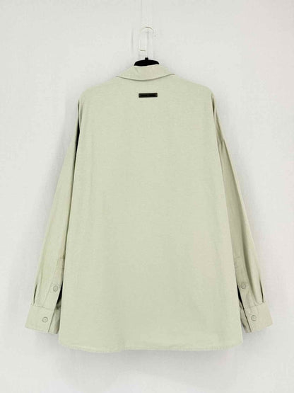 Pre - loved FEAR OF GOD Essentials Brushed Oxford Khaki Cotton Size Large Outfit Set at Reems Closet