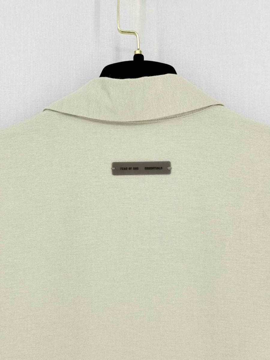 Pre - loved FEAR OF GOD Essentials Brushed Oxford Khaki Cotton Size Large Outfit Set at Reems Closet