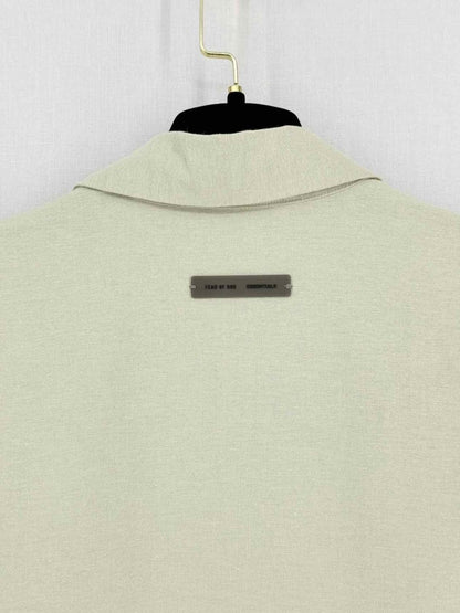 Pre - loved FEAR OF GOD Essentials Brushed Oxford Khaki Cotton Size Large Outfit Set at Reems Closet