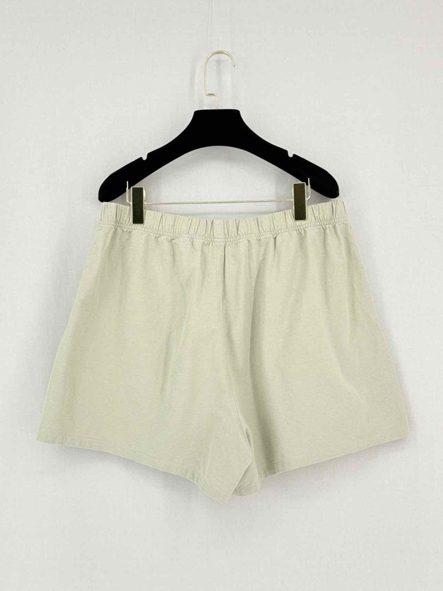Pre - loved FEAR OF GOD Essentials Brushed Oxford Khaki Cotton Size Large Outfit Set at Reems Closet