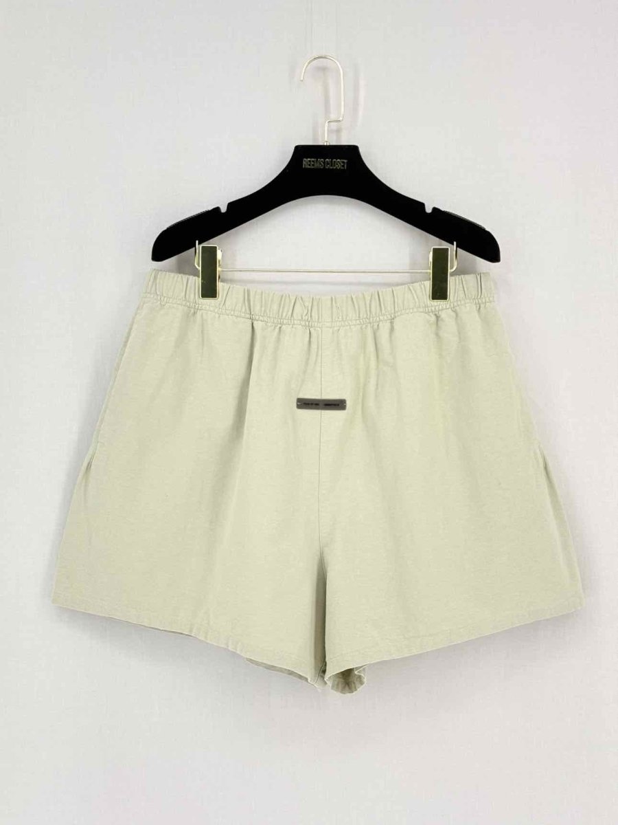 Pre - loved FEAR OF GOD Essentials Brushed Oxford Khaki Cotton Size Large Outfit Set at Reems Closet