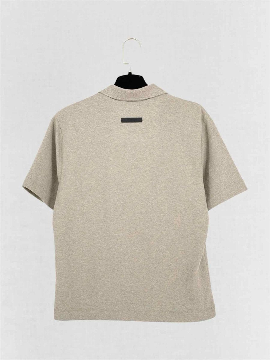 Pre-loved FEAR OF GOD ESSENTIALS Grey Size Medium Polo Shirt at Reems Closet