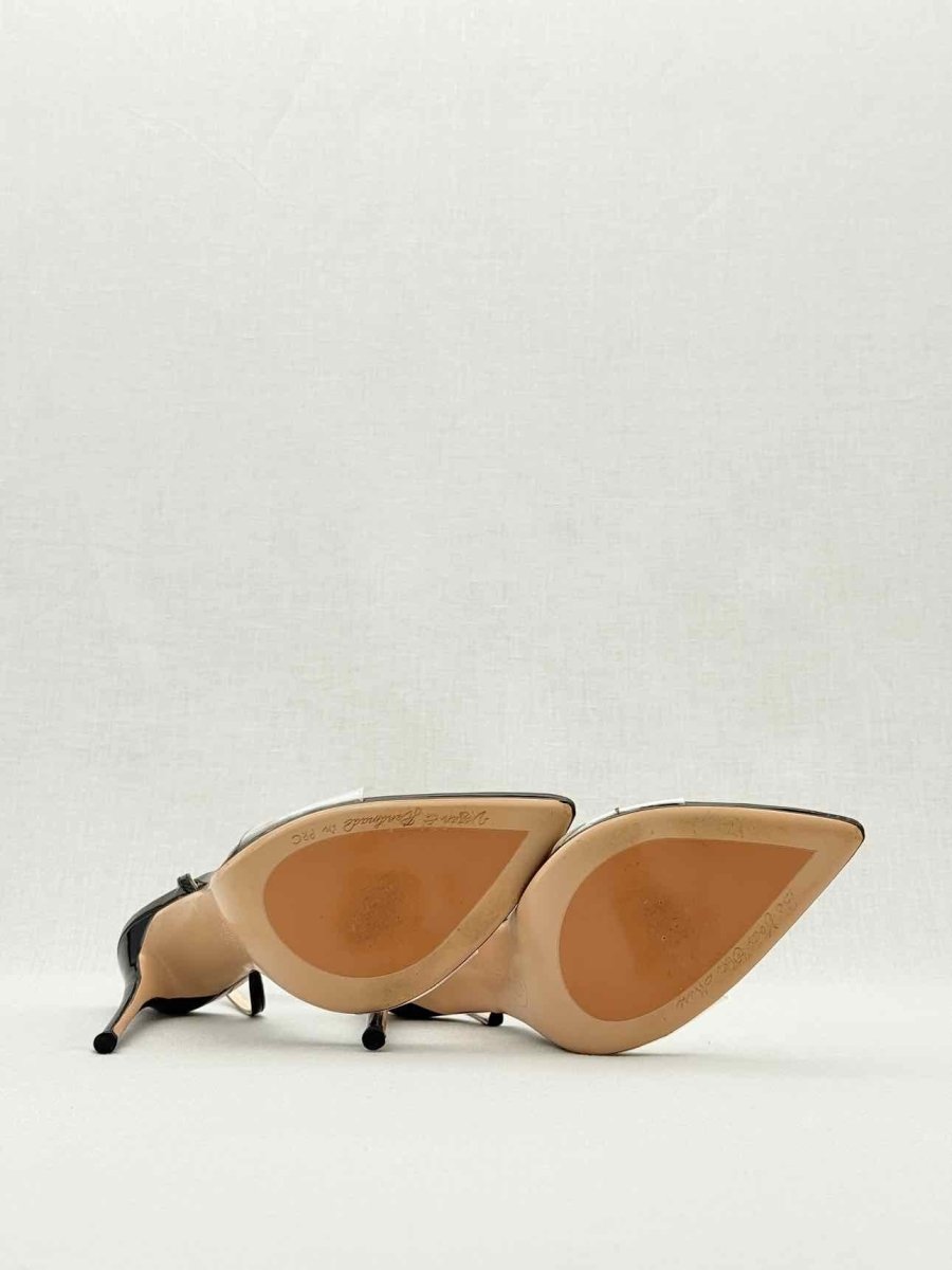 Pre - loved FEMME G Buckle Black Size EU 38 Heeled Sandals at Reems Closet