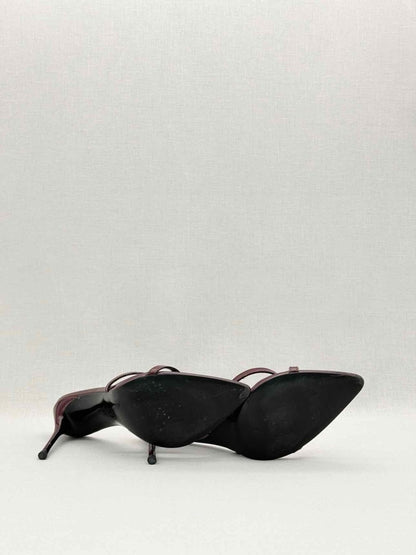 Pre-loved FEMME LA Donatella Burgundy Size EU 39 Mules at Reems Closet