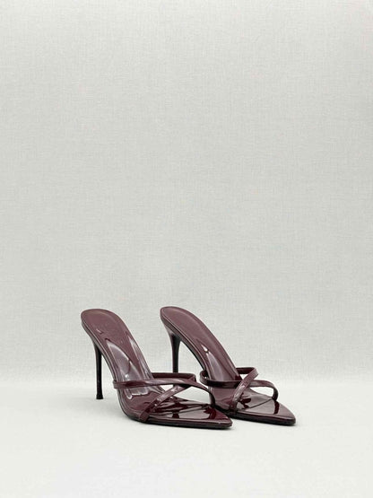 Pre-loved FEMME LA Donatella Burgundy Size EU 39 Mules at Reems Closet