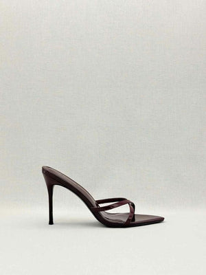Pre-loved FEMME LA Donatella Burgundy Size EU 39 Mules at Reems Closet