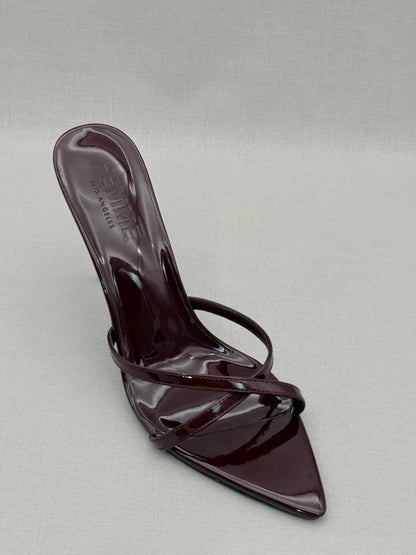 Pre-loved FEMME LA Donatella Burgundy Size EU 39 Mules at Reems Closet