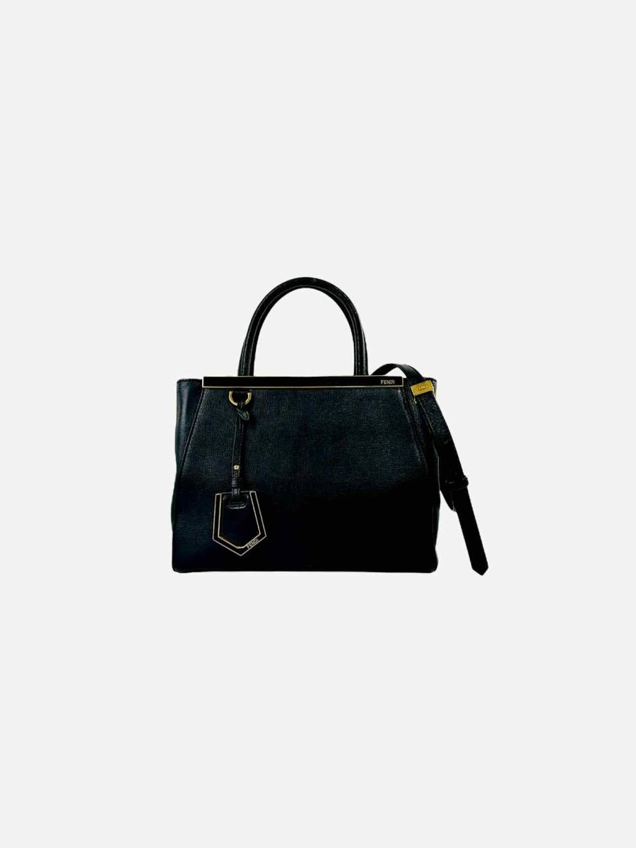 Pre - loved FENDI 2Jours Black Top Handle at Reems Closet