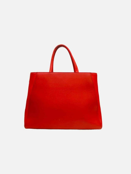 Pre - loved FENDI 2Jours Red Top Handle at Reems Closet