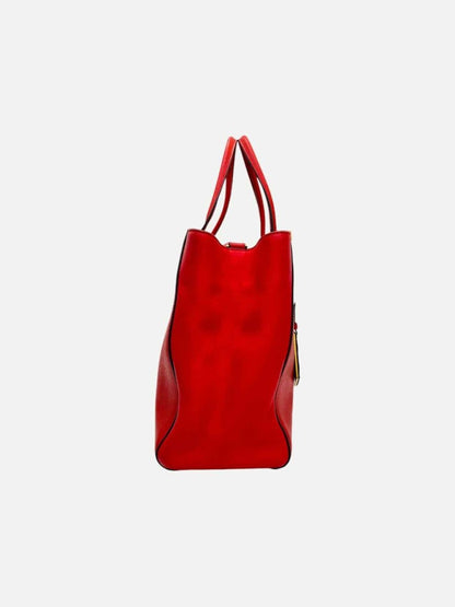 Pre - loved FENDI 2Jours Red Top Handle at Reems Closet