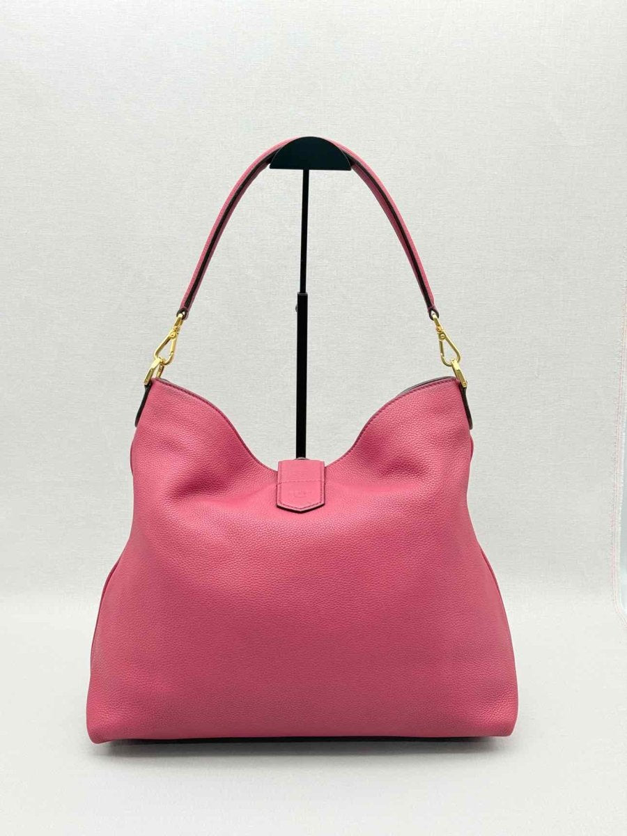 Pre - loved FENDI Anna Selleria Pink Hobo bag at Reems Closet