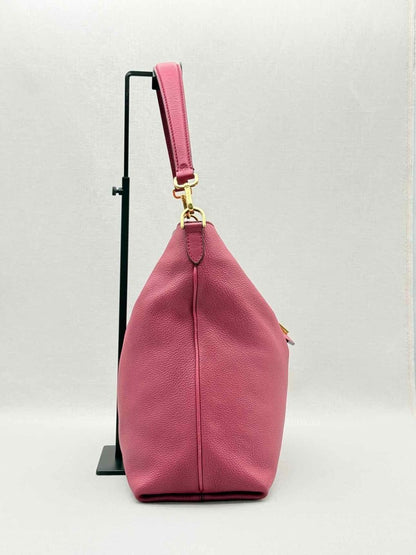 Pre - loved FENDI Anna Selleria Pink Hobo bag at Reems Closet