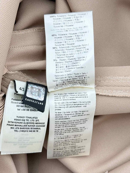 Pre - loved FENDI Beige Size US 6 Knee Length Dress at Reems Closet