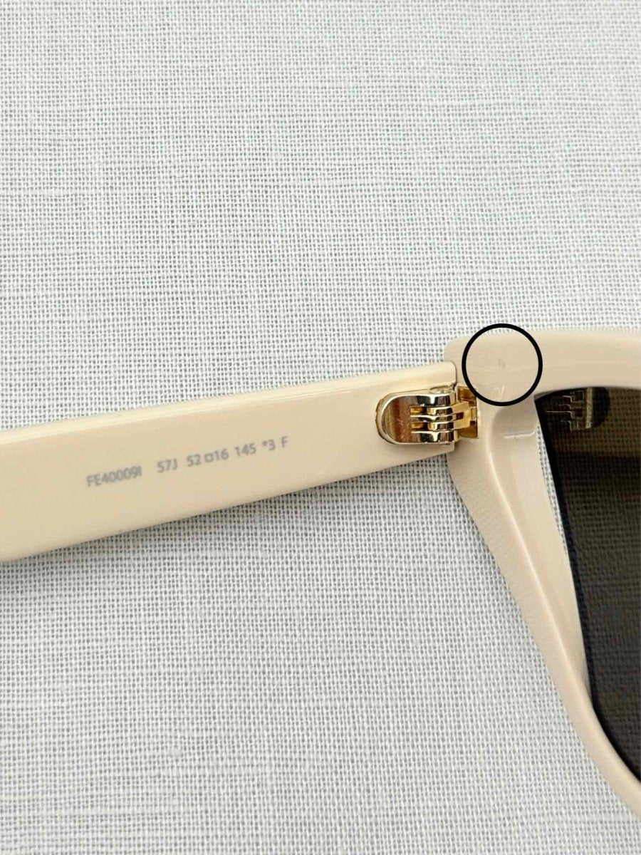 Pre - loved FENDI Beige Sunglasses at Reems Closet