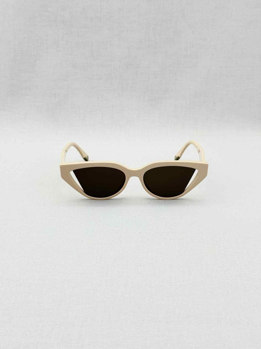 Pre - loved FENDI Beige Sunglasses at Reems Closet