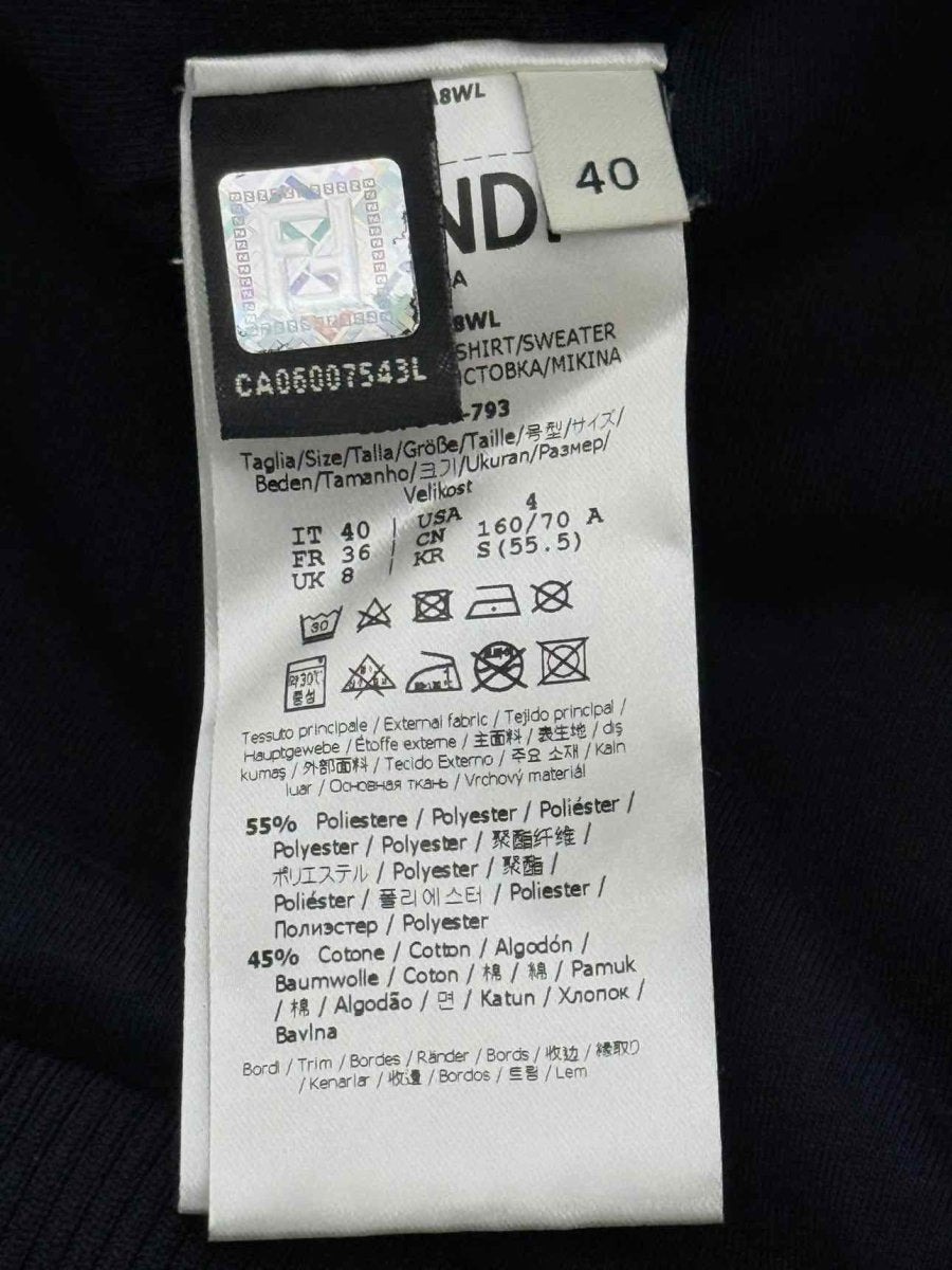 Pre - loved FENDI Black & Beige Panel Size US 4 Jacket at Reems Closet